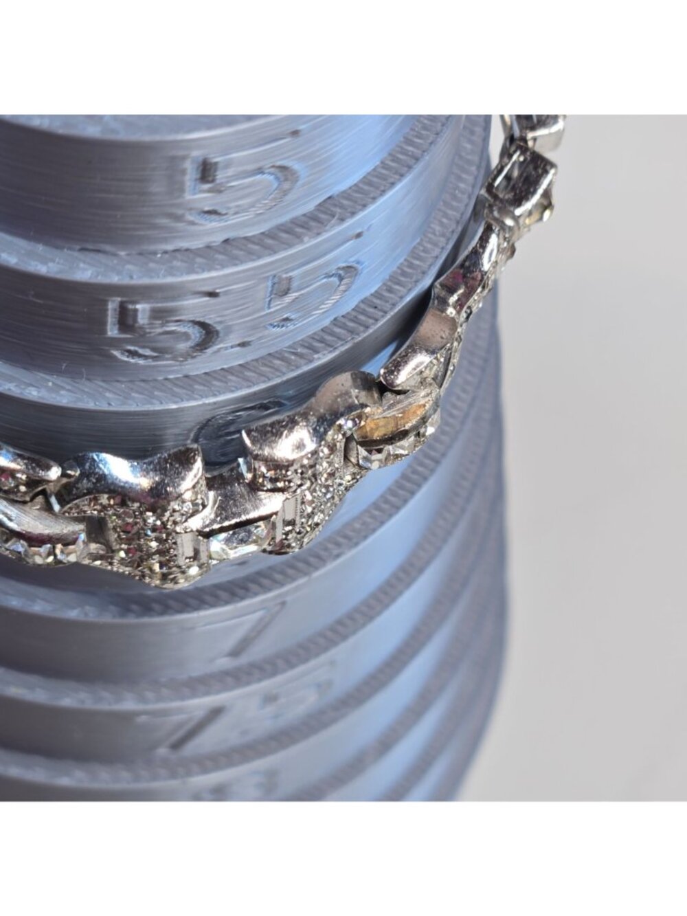 Vintage Dorson's Sterling Silver Rhinestone Bracelet 1930s Art Deco Jewelry READ - Picture 12 of 16